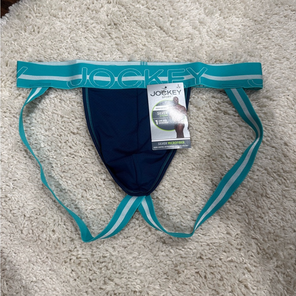 Jockey Teal and Navy Jockstrap